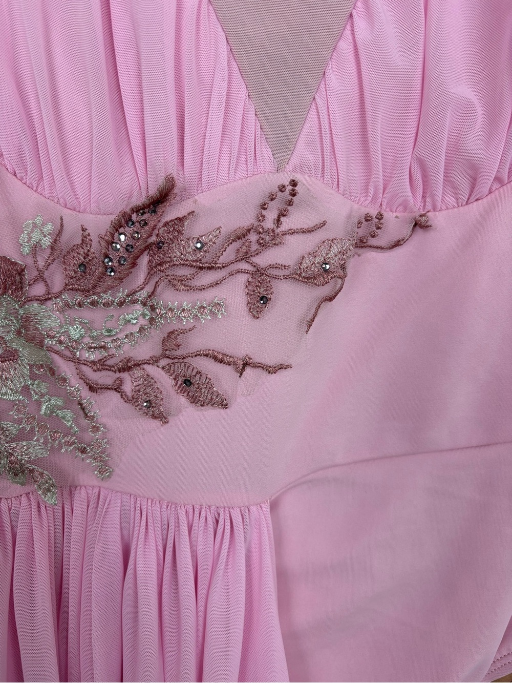 Revolution Pink Dancewear Dress Adult Medium EUC Asymmetrical Hem Lyrical Fairy - Picture 6 of 15